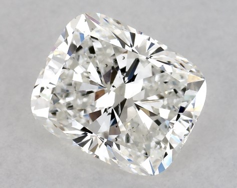GIA 1.01 Carat H-SI1 Very Good Cut Cushion Modified Natural Diamond